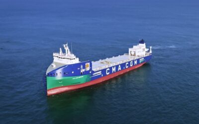 CMA-CGM recibe en su flota el primer portacontenedor propulsado por GNL
