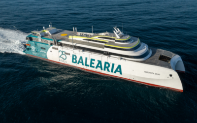 Baleària incorpora a su flota el ‘Margarita Salas’, el segundo ‘fast ferry’ del mundo con motores duales a gas
