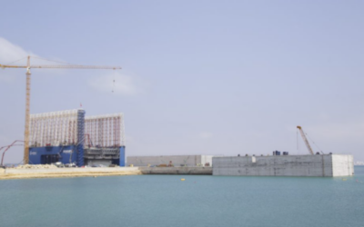 El primer cajón de la segunda fase de la Nueva Terminal de Contenedores del Puerto de Cádiz ya está fondeado