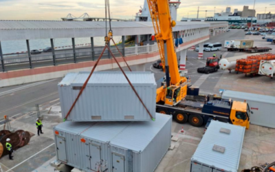 El Puerto de Barcelona recibe el primer OPS destinado a la terminal de ferris de Grimaldi