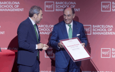 Ignacio Sánchez Galán recibe el premio Business Person of the Year por la UPF Barcelona School of Management